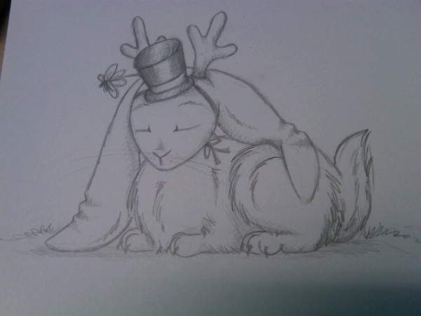 Jackalope and Hat